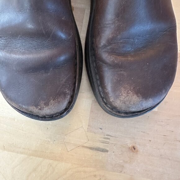 Chaco Ws slip-on shoes, sz 8.5, brown leather w/chaco strap - Picture 5 of 13